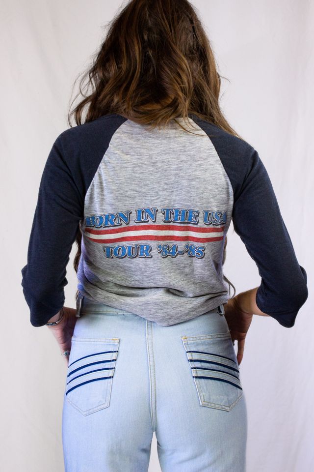 Vintage 1984/85 Bruce Springsteen Born in the USA Raglan Concert T Shirt Selected by Black Shag Vintage #1