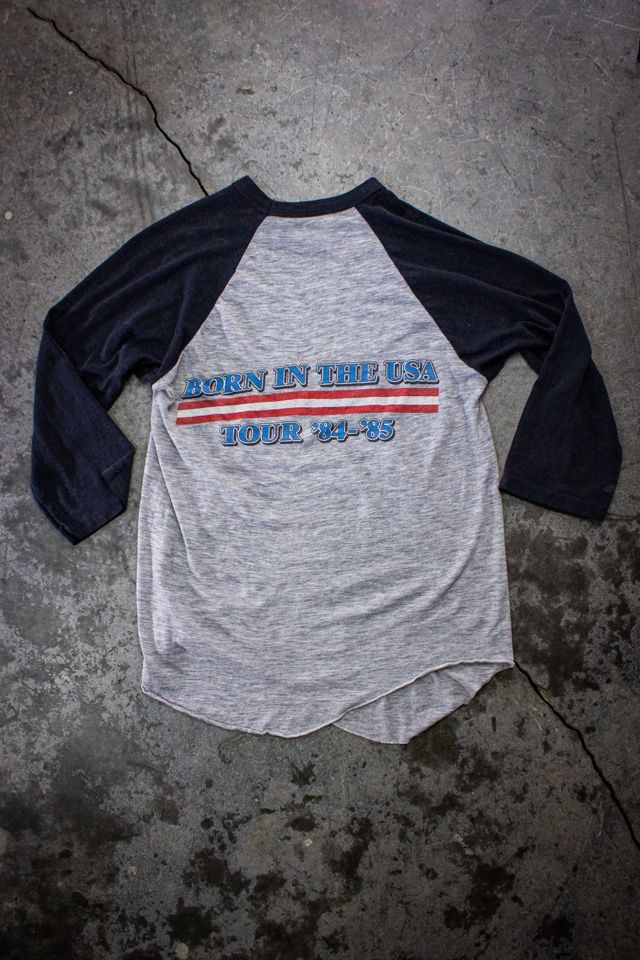 Vintage 1984/85 Bruce Springsteen Born in the USA Raglan Concert T Shirt Selected by Black Shag Vintage #3