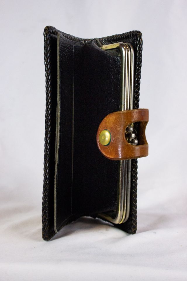 Vintage Flower Leather Wallet Selected by Black Shag Vintage #2