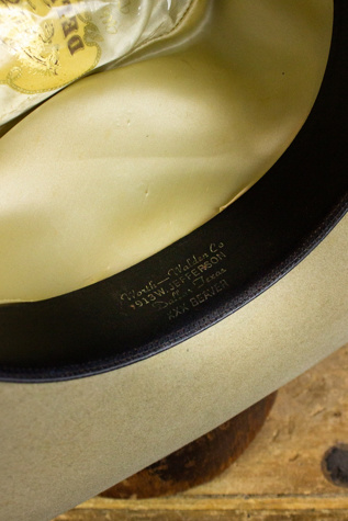 Женский головной убор Black Shag Vintage Deluxe Westerner Beaver Felt Cowboy Hat Selected, цвет: Слоновая кость — фото 4