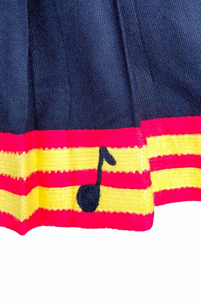 Vintage Musical Note Mini Skirt Selected by Garbage Soup #1