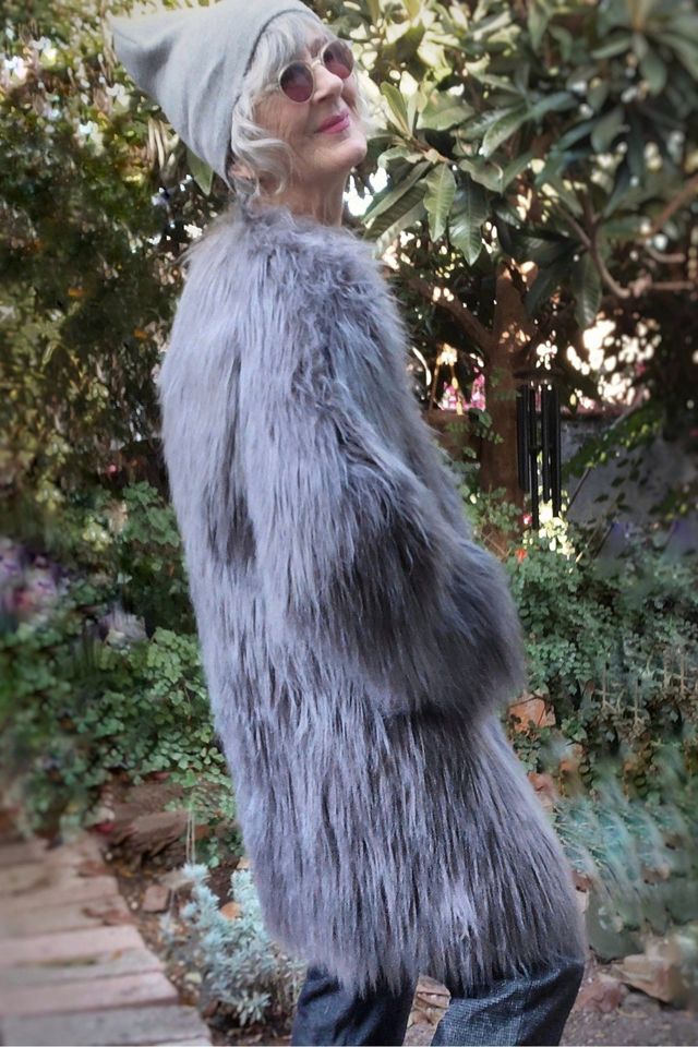 Unreal Fur Faux Mongolian Fur Coat Selected by Garbage Soup #1