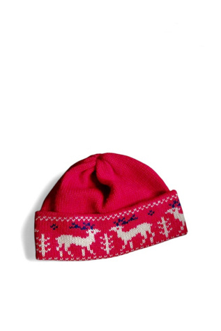 1970's Reindeer Wool Ski Cap Selected by Garbage Soup