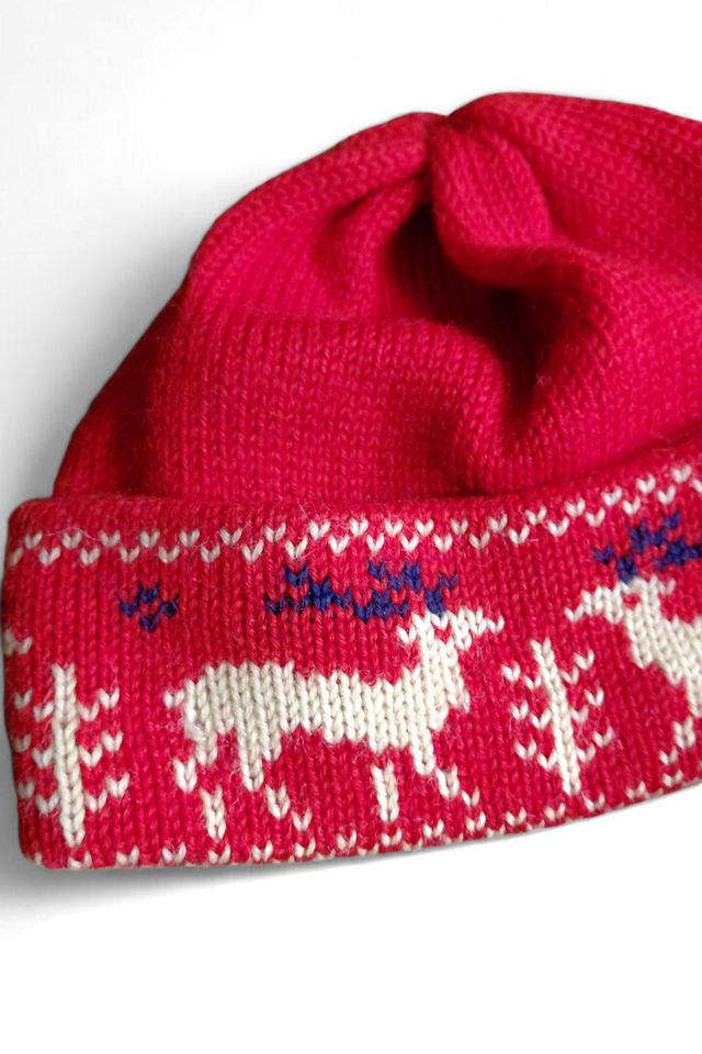1970's Reindeer Wool Ski Cap Selected by Garbage Soup #1