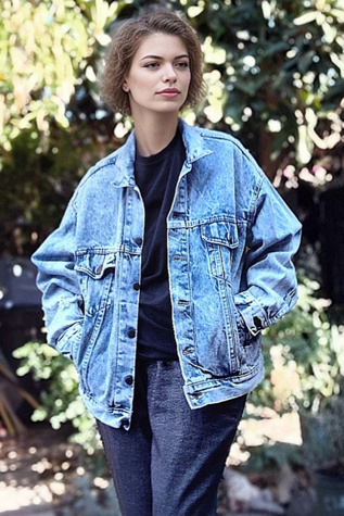 1990's Levi's Distressed Trucker Jacket Selected by Garbage Soup