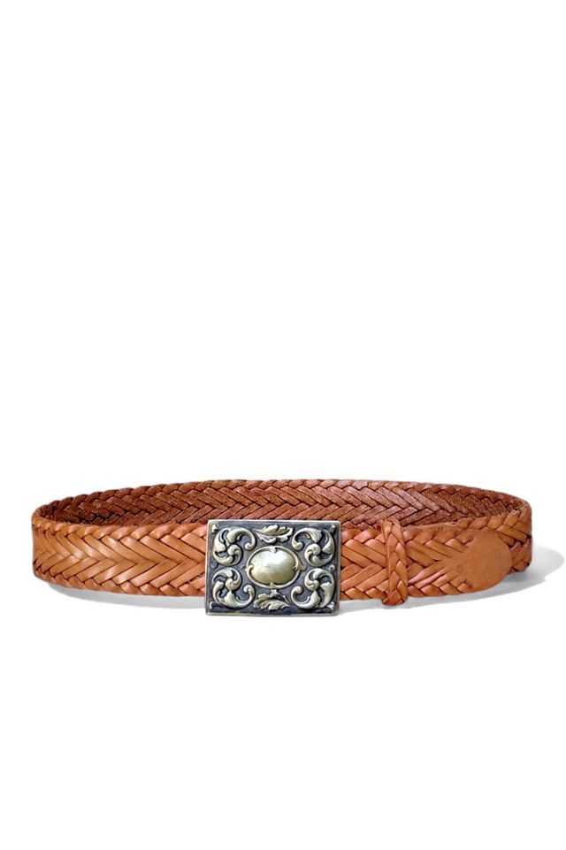1980's Woven Leather Belt Selected by Garbage Soup #1
