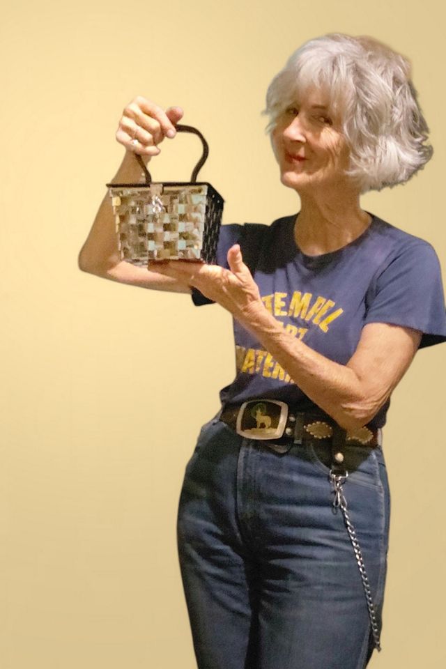 1950's Lucite Metal Box Purse Selected by Garbage Soup #1