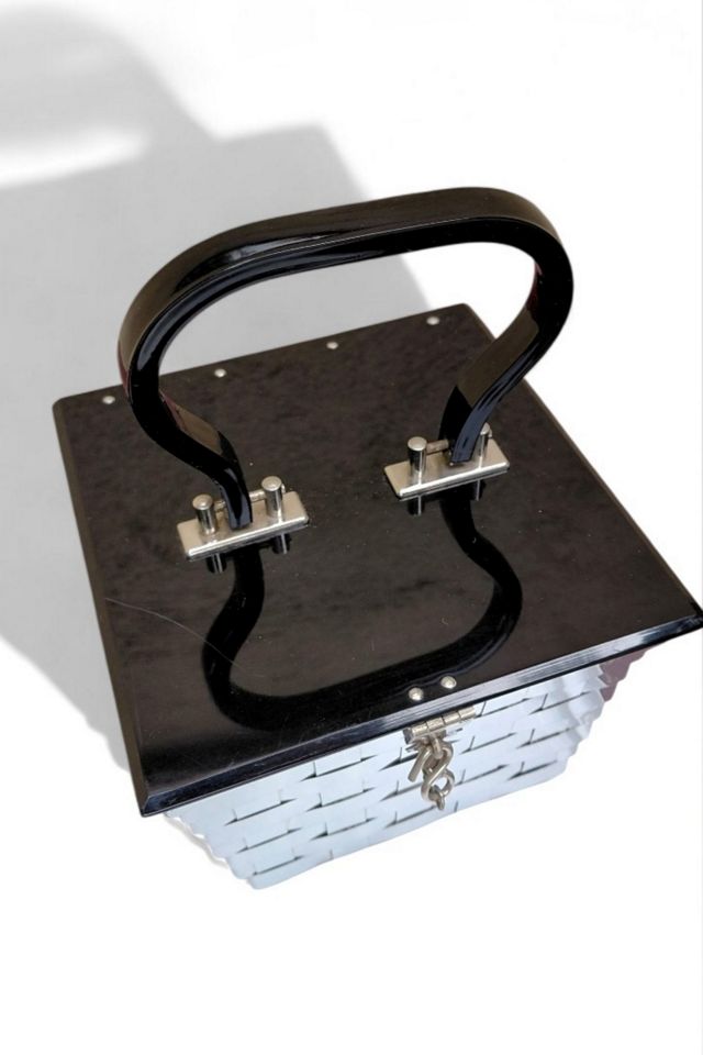 1950's Lucite Metal Box Purse Selected by Garbage Soup #2