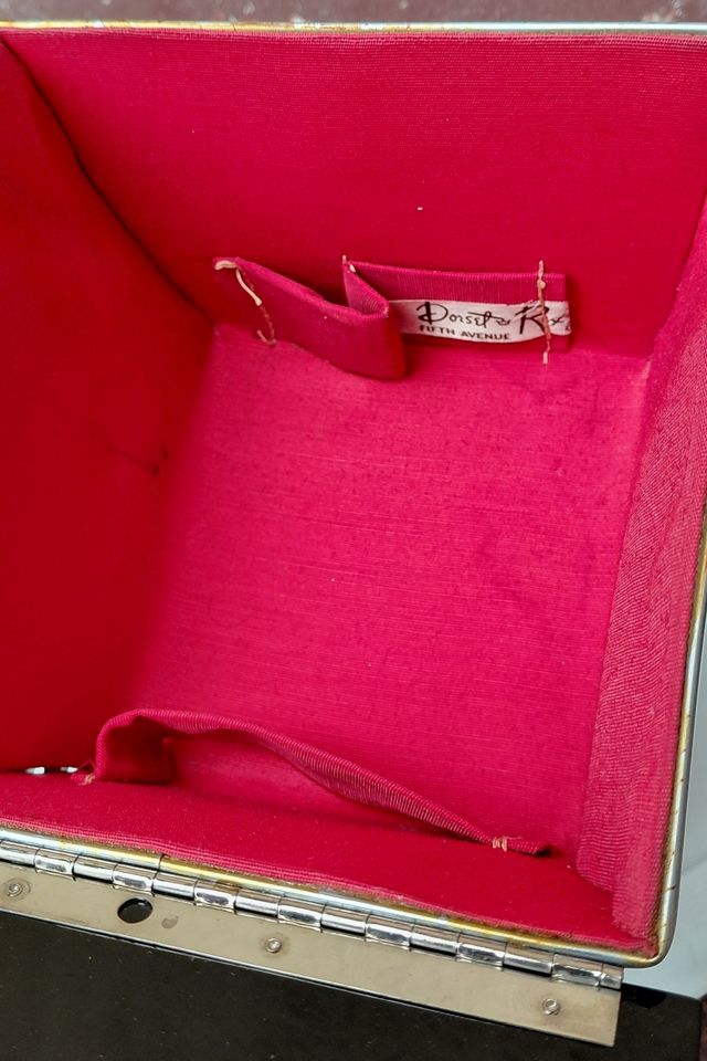 1950's Lucite Metal Box Purse Selected by Garbage Soup #3