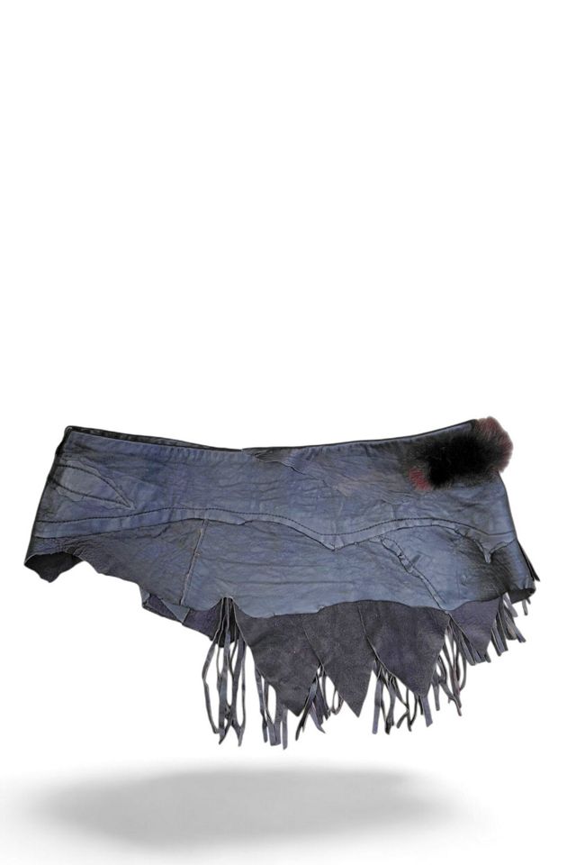 Handcrafted 1980's Leather Contour Belt Selected by Garbage Soup #3