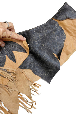 1980's Artisan Mixed Media Belt Selected by Garbage Soup