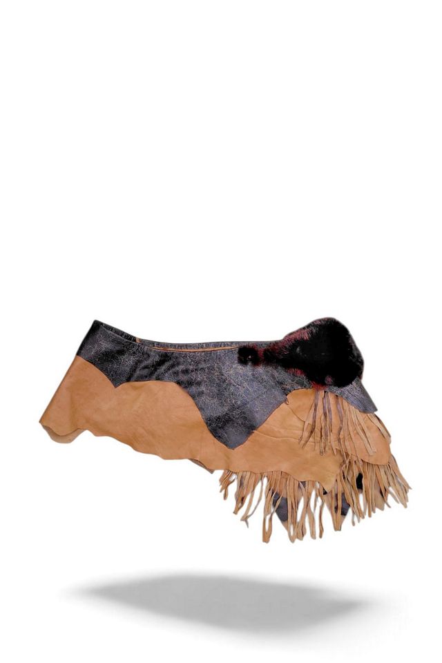 1980's Artisan Mixed Media Belt Selected by Garbage Soup #3