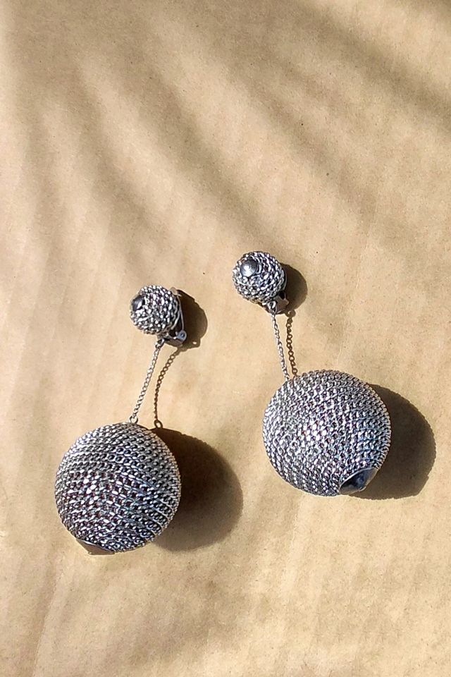 Cardillo Metallic Sphere Earrings Selected by Garbage Soup
