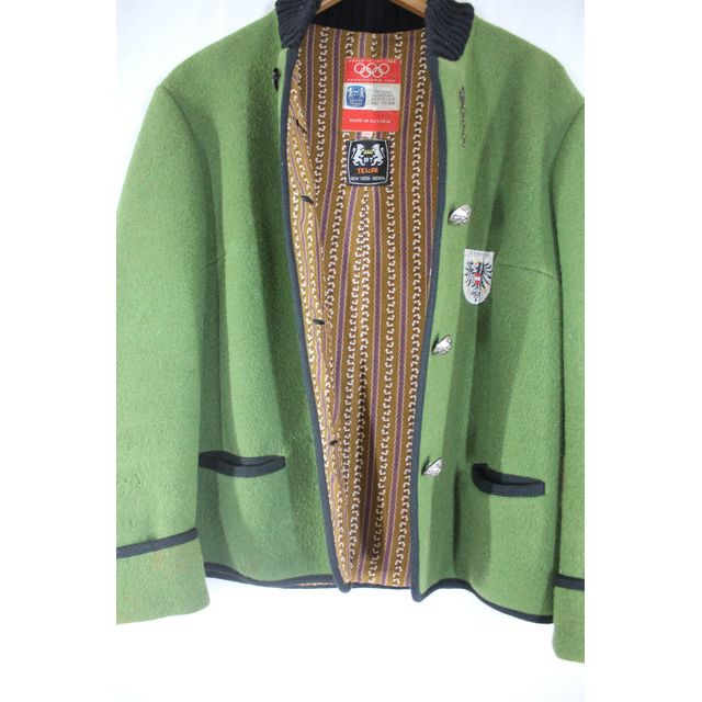 1960s Green Wool Quilted Austrian Jacket Selected By Moons + Junes Vintage #3