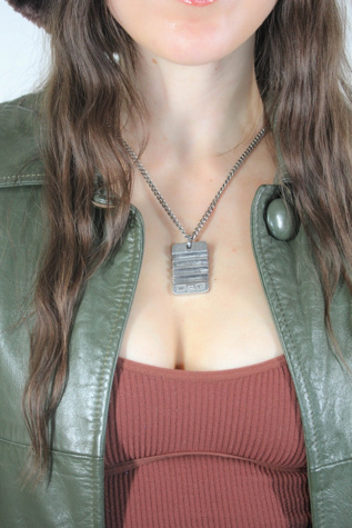 Vintage Dolce & Gabbana Silver Pendant Necklace Selected By Moons + Junes Vintage