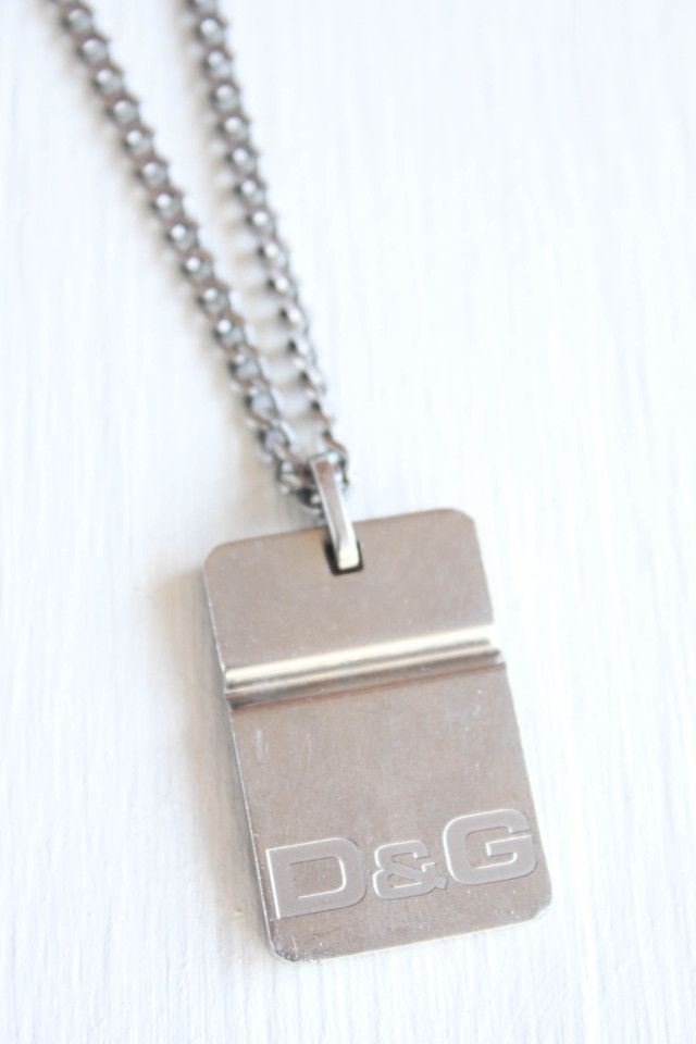 Vintage Dolce & Gabbana Silver Pendant Necklace Selected By Moons + Junes Vintage #3
