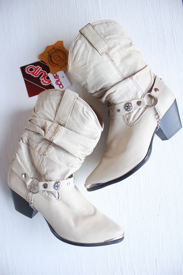 Deadstock Vintage Star Studded Harness Cowboy Boots Selected By Moons + Junes Vintage #1