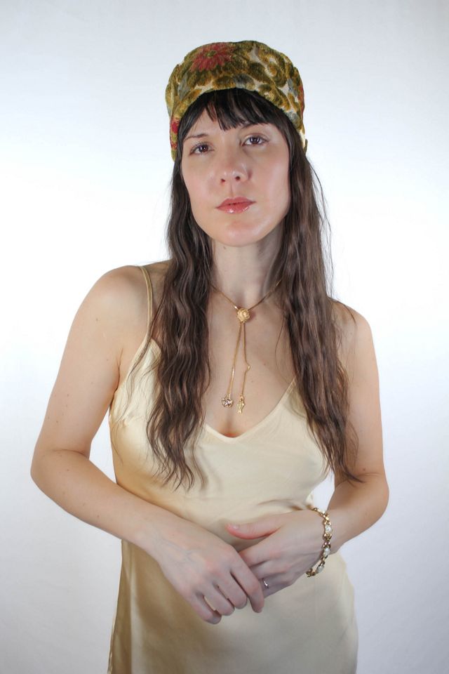 Vintage Peach Rose Gold Charm Bolo Necklace Selected By Moons + Junes Vintage #1