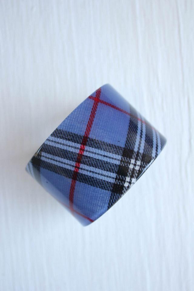 1990s Scottish Highlands Plaid Cuff Bracelet Selected By Moons + Junes Vintage #1