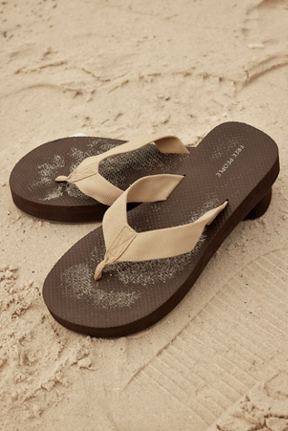 Interlude Thong Sandals by FP Vegan Collection at Free People in Tan, Size: US 6