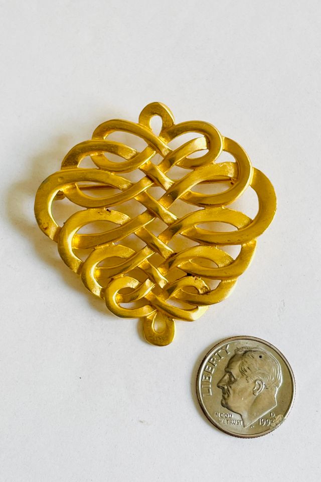 Vintage 1990's Celtic Knot Pin  Selected by FernMercantile #2