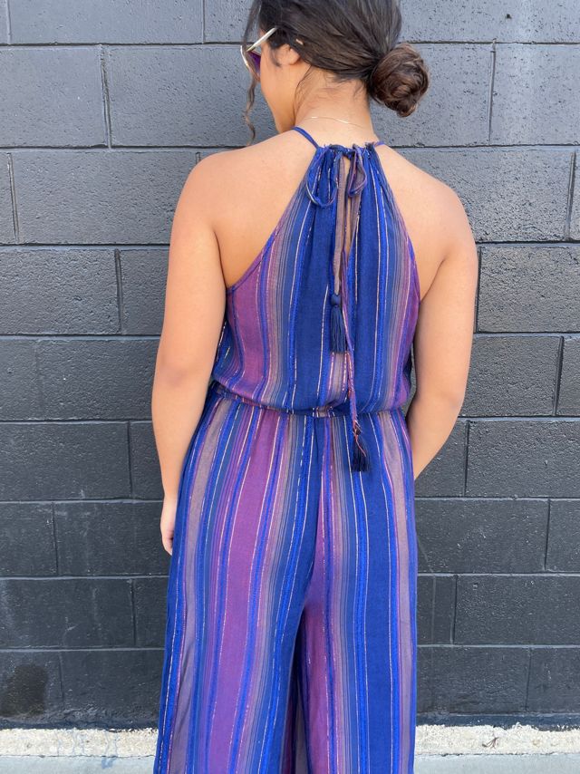 Vintage Boho Jumpsuit with Gold Metallic Selected by FernMercantile #1