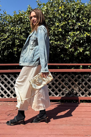 Custom Silk Satin Fisherman Wrap Pants Selected by Personal Choice