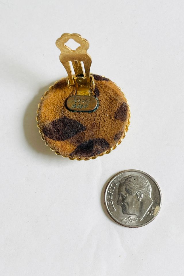 Vintage Champagne Button Clip EarringsSelected by FernMercantile #3