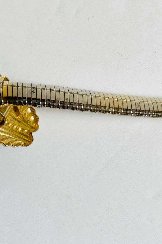 Vintage Gold Snake Belt with Leaf Selected by FernMercantile #2