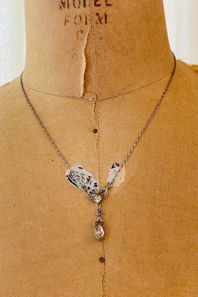 Vintage 1950's Sterling Delicate Necklace Selected by FernMercantile #1