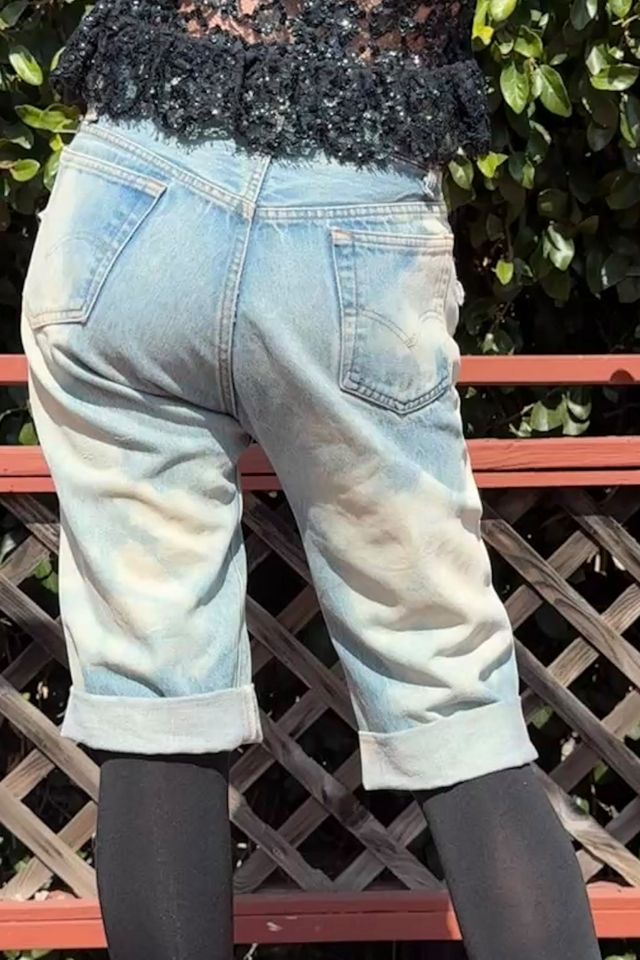 Vintage Custom Applique Levis Jean Shorts Selected by Personal Choice #2