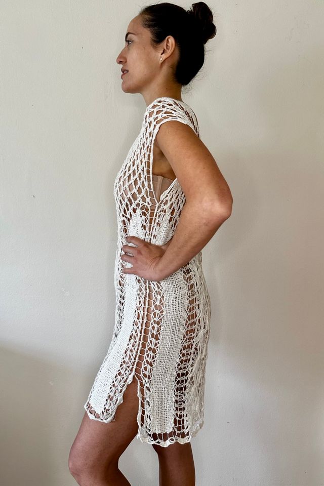 Resort Cotton Crochet Mini Dress Selected by Picky Jane #1