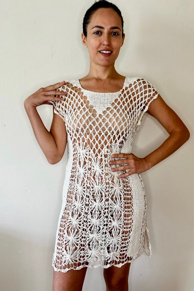 Resort Cotton Crochet Mini Dress Selected by Picky Jane #2