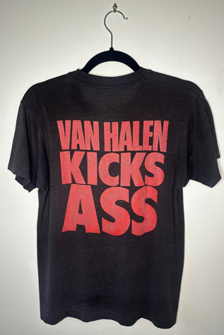 Vintage Super Soft Double Sided Van Halen Kicks Ass Tshirt Selected by Picky Jane