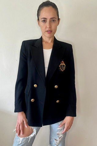 Black Lauren Wool Blazer Selected by Picky Jane