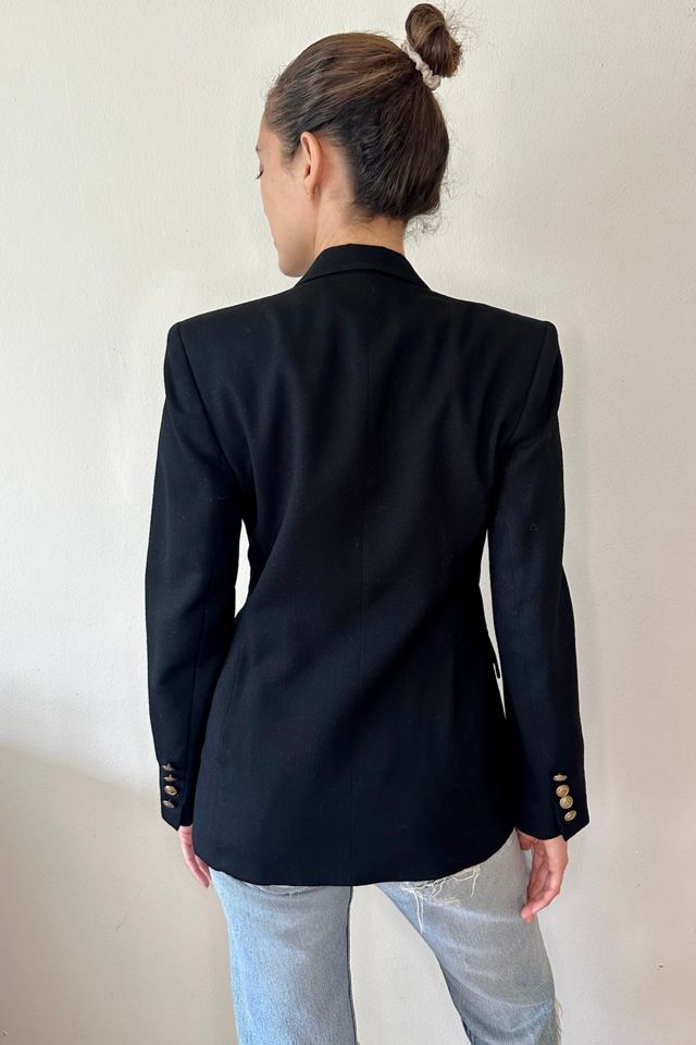 Black Lauren Wool Blazer Selected by Picky Jane #3