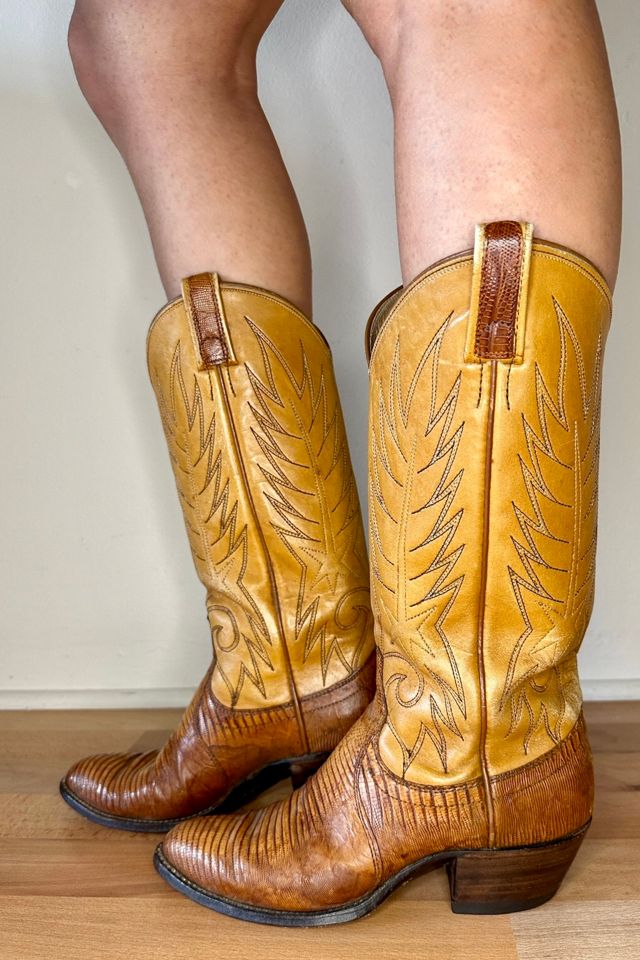 Vintage 80s Dan Post Exotic Cowboy Boots Selected by Picky Jane #2
