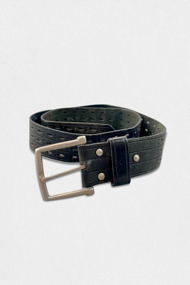 Vintage Perforated Stamped Leather Cut-Out Belt Selected by MARMALADE #2