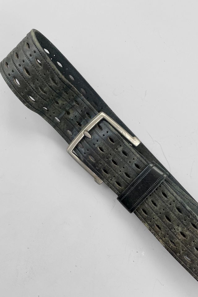 Vintage Perforated Stamped Leather Cut-Out Belt Selected by MARMALADE #3