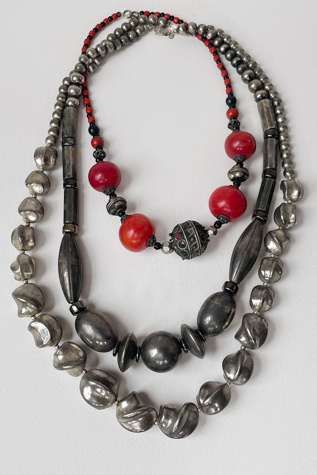 Vintage 80s Boho Layered Maximalist Art Necklace Collection Selected by MARMALADE