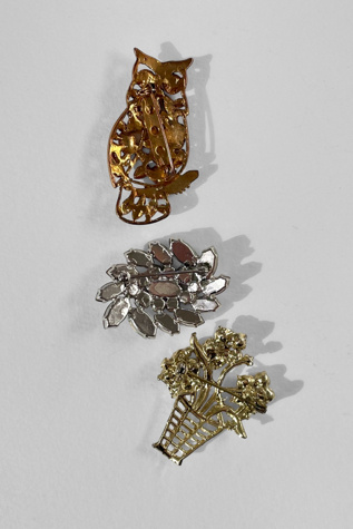 Женские броши Marmalade Set of Multicolor 60s Jeweled Rhinestone Selected, цвет: Разноцветный — фото 4