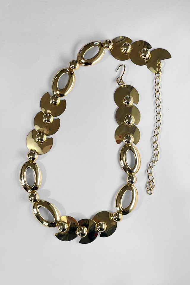 70s Vintage Gold Metal Large Link Chain Belt Selected by MARMALADE #3