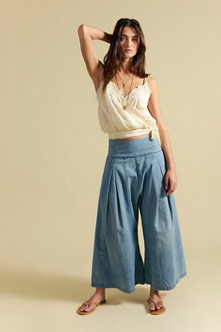 We The Free Valencia Harem Jean at Free People in Light Wash, Size: S