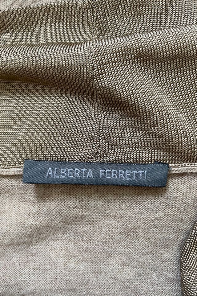 Alberta Ferretti Brown Cashmere Cowl Neck Sweater Selected by The Curatorial Dept. #3