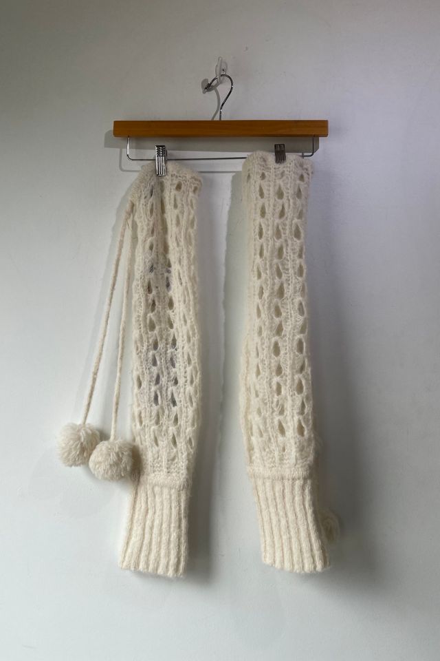 Vivienne Westwood Cream Lacework Knit Arm Warmers Selected by The Curatorial Dept. #1