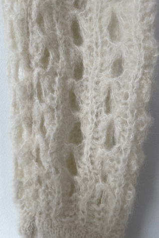Vivienne Westwood Cream Lacework Knit Arm Warmers Selected by The Curatorial Dept.
