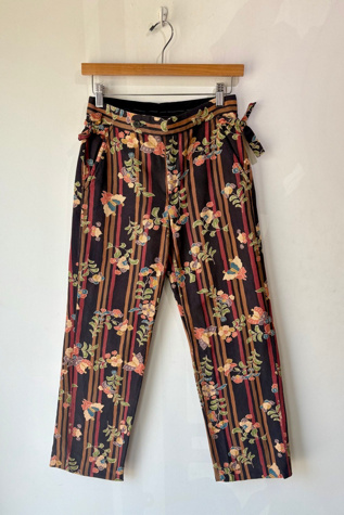 Bode Brown Floral Pattern Pants Selected by The Curatorial Dept.