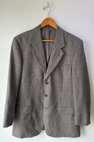 Valentino Black and White Houndstooth Sport Coat Selected by The Curatorial Dept.