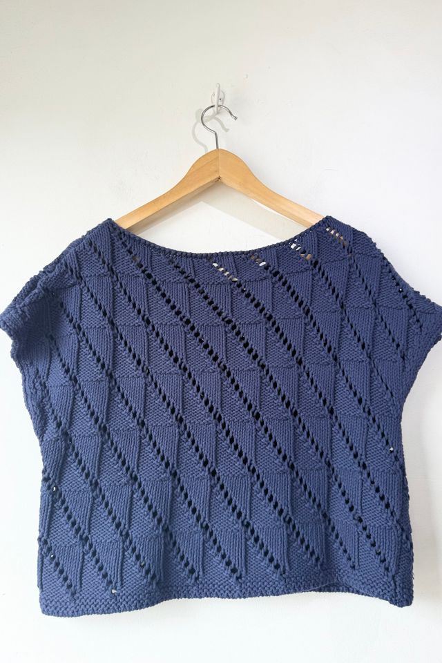 Babaa Open Knit Navy Sweater Selected by The Curatorial Dept. #2