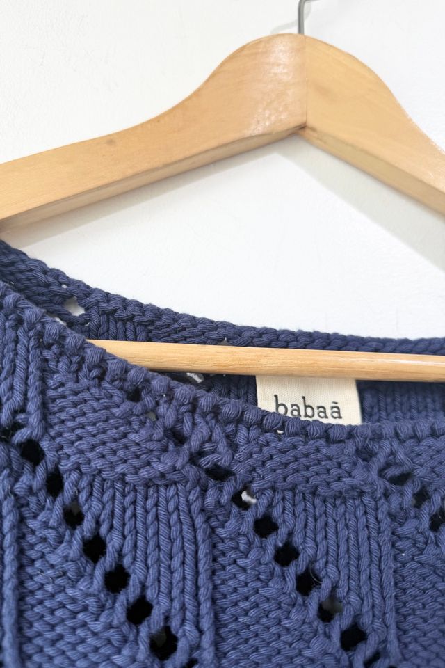 Babaa Open Knit Navy Sweater Selected by The Curatorial Dept. #3